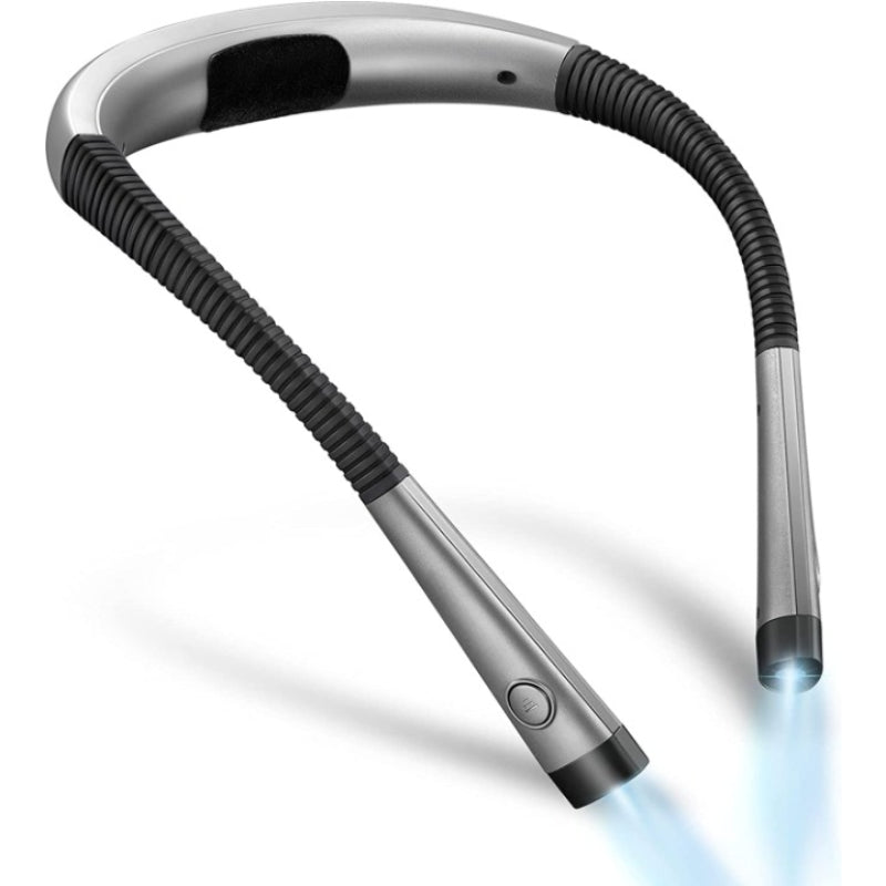 LED Nackenleselampe, flexibel, wiederaufladbar, ideal zum freihändigen Lesen, Stricken & Camping.