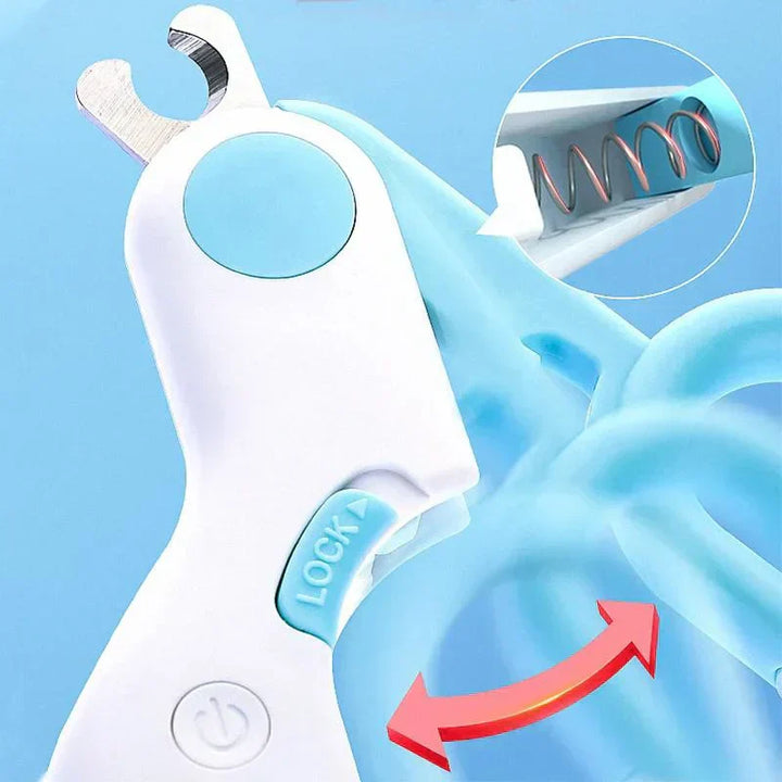 Präziser Haustier-Nagelknipser mit LED-Beleuchtung für sichere und stressfreie Krallenpflege.