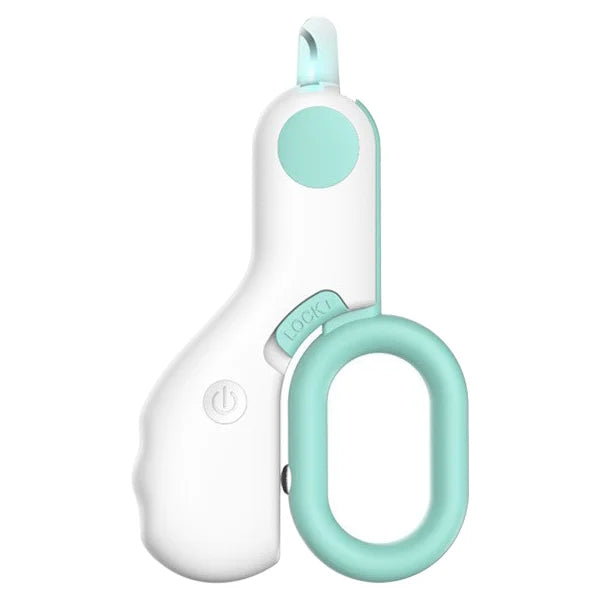 Robuster LED-Haustier-Nagelknipser für hygienische Krallenpflege, sicher für kleine und große Tiere.