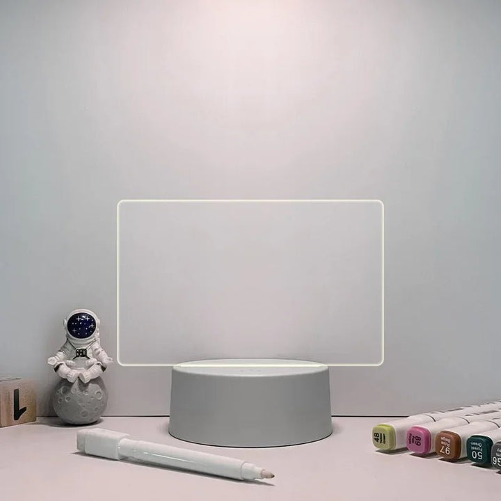 Elegante LED Notiztafel mit Leuchtfunktion: Eine moderne Zimmerdeko für Memos, Nachrichten & kreative Ideen.