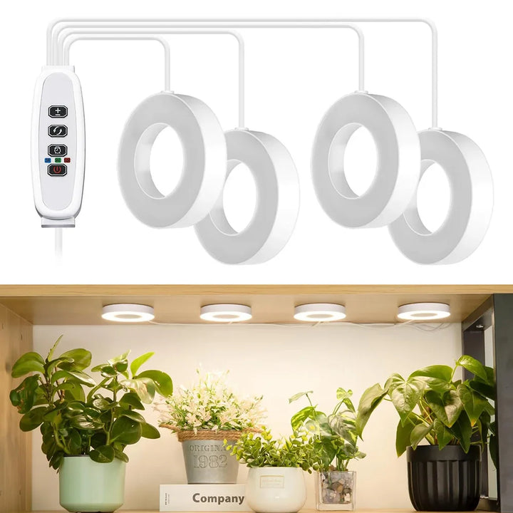 LED Pflanzenlampe Vollspektrum für Zimmerpflanzen, dimmbar & mit Timerfunktion für optimales Wachstum.