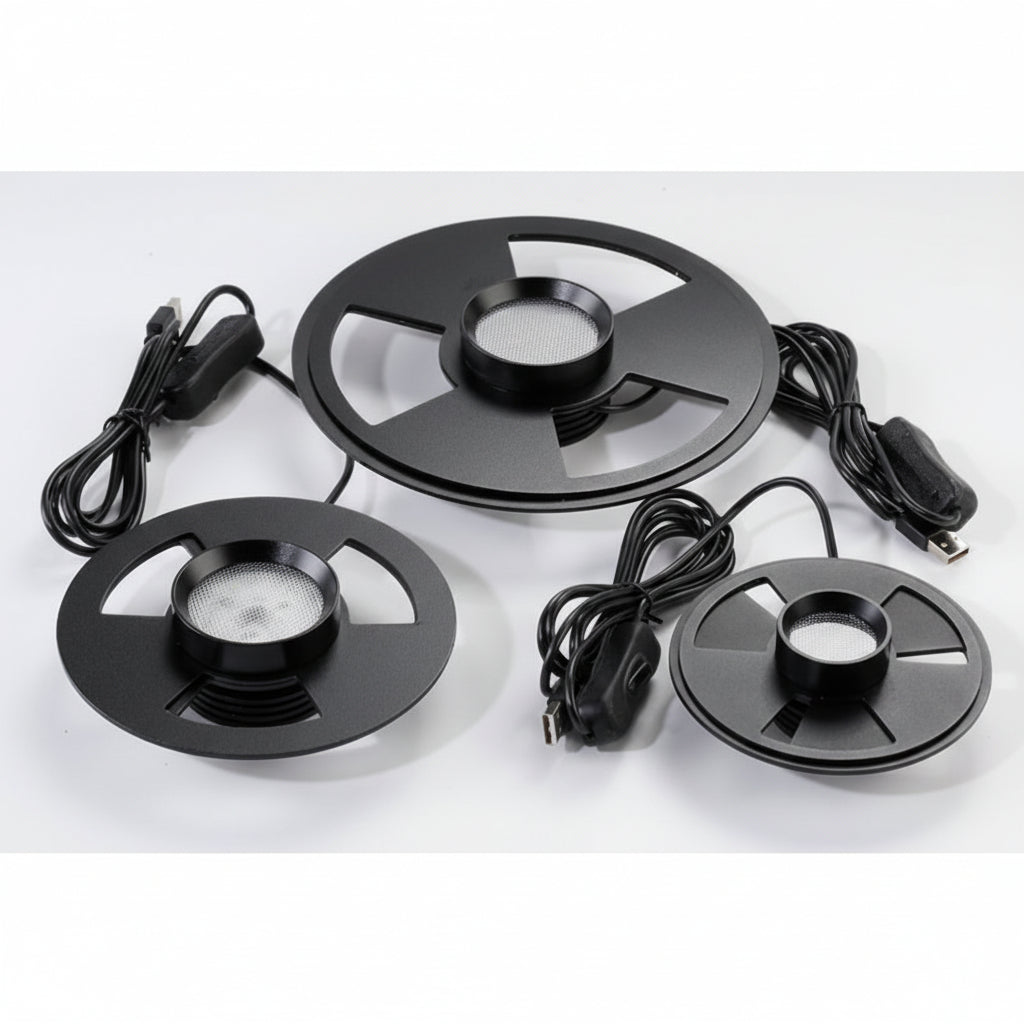 Moderne LED Pflanzenlampe mit Vollspektrum und flexiblem Arm, ideal für die Zimmerpflanzenpflege.