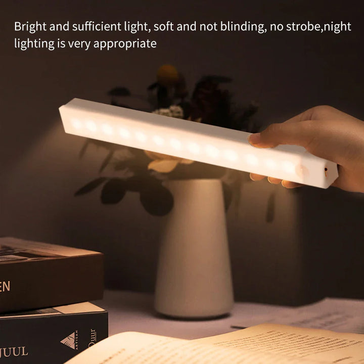 Einfach zu installierendes magnetisches LED-Nachtlicht, Bewegungsmelder, wiederaufladbar & praktisch.