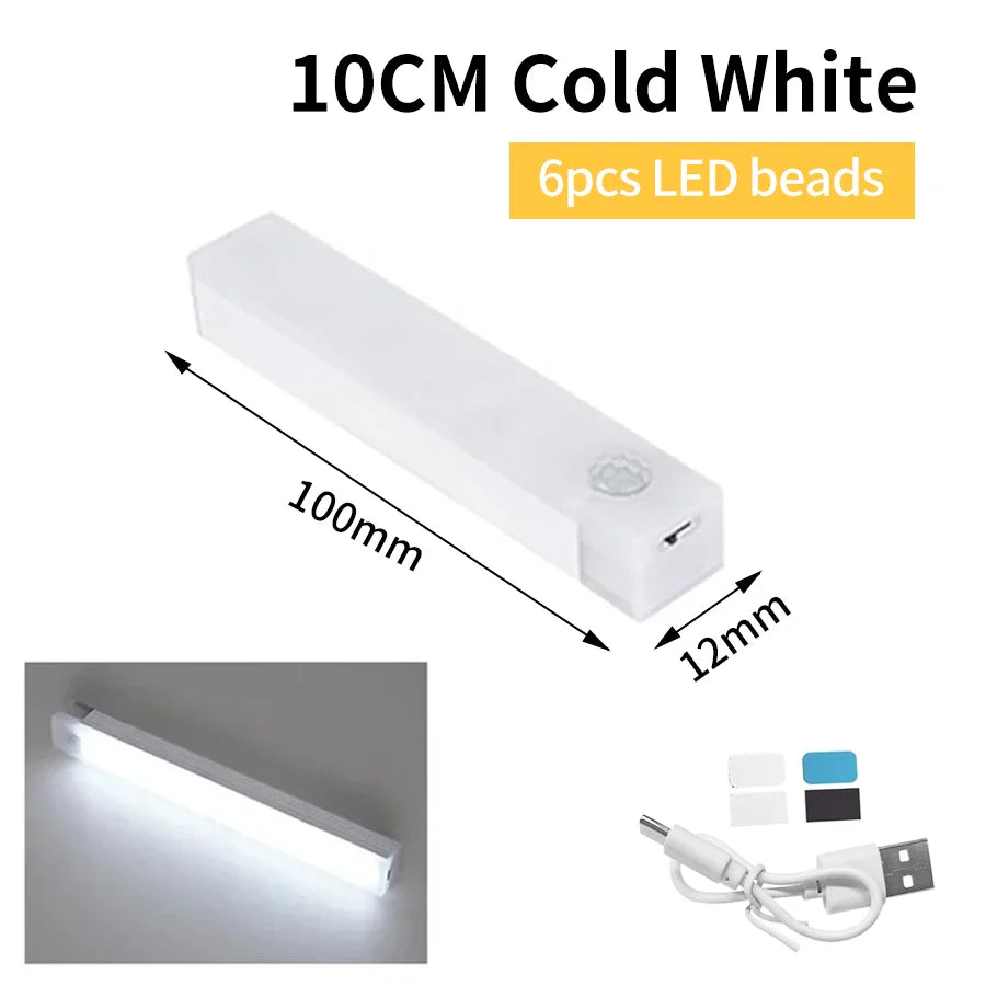 LED-Bewegungsmelder-Licht, ideal als Schrankbeleuchtung oder Flurlicht, kabellos und smart designet.