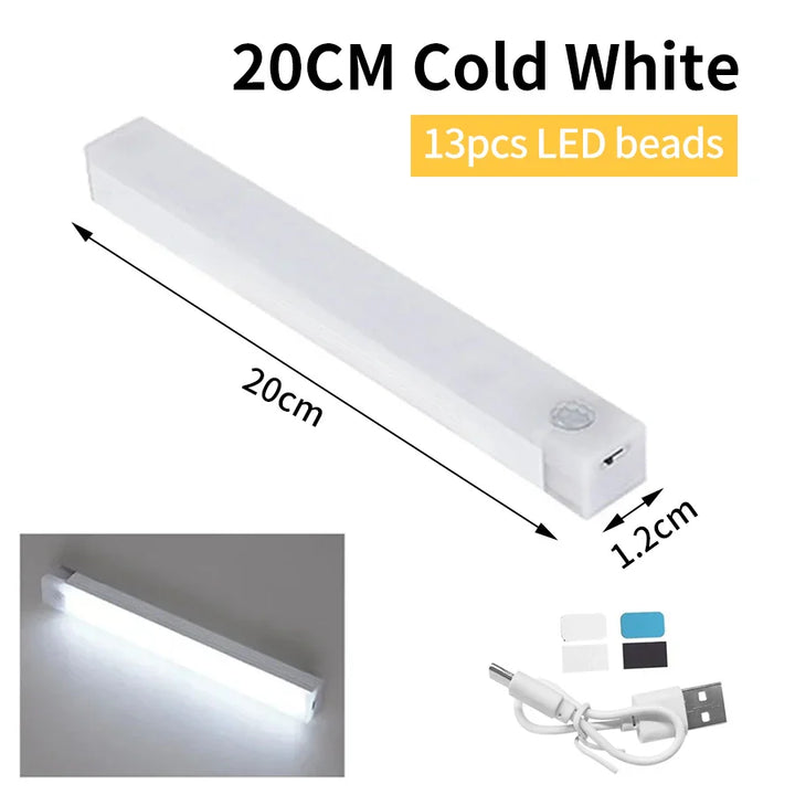 LED-Sensorlicht, warmweiß & kaltweiß, Bewegungsmelder, magnetisch, kabellos, universelle Beleuchtung.