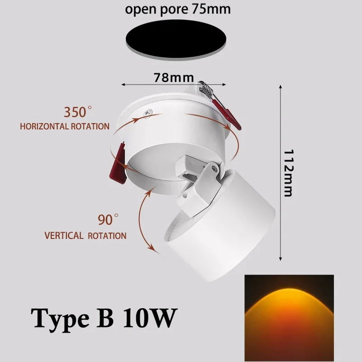Künstlerischer LED Sonnenuntergang Projektor als einzigartiges Stimmungslicht für Zuhause, perfektes Geschenk.