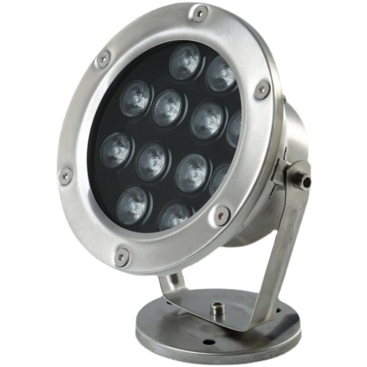 LED Unterwasserlicht 18W warmweiß für Pool, Teich & Brunnen. Wasserdichte IP68 Edelstahl Poolbeleuchtung.
