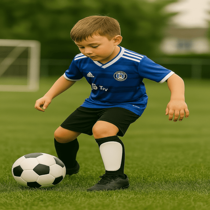 Robuste PVC Fußball Schienbeinschoner bieten zuverlässigen, rutschfesten Beinschutz für Sportler.