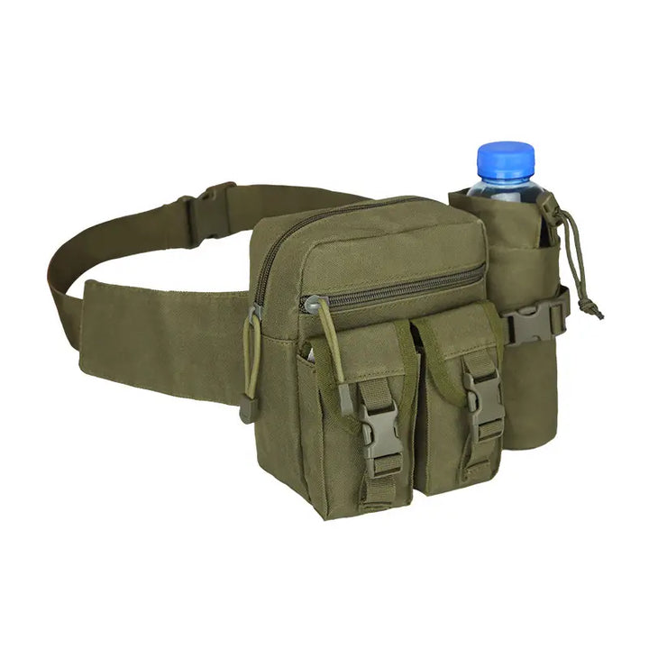 Vielseitige Sporttasche als Wandergürteltasche mit Flaschenhalter, wasserabweisend, für Radtouren.