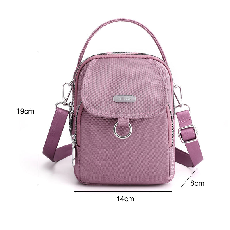 Elegante graue Damen Reisetasche, wasserdicht, mit praktischem Organizer-System.