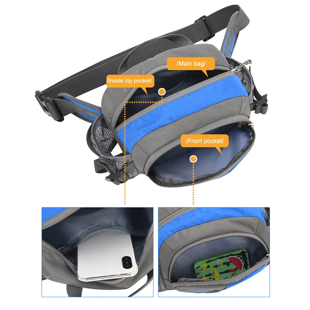 Wasserabweisender Jogginggürtel mit praktischer Tasche, perfekt für Handy & Schlüssel beim Sport.
