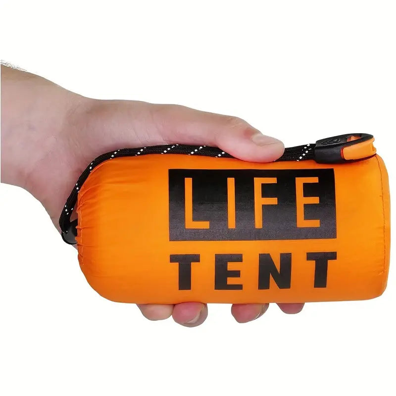 Leichtes, kompaktes Überlebenszelt für Outdoor, Camping & Wandern. Zuverlässiger Wetterschutz & Notunterkunft.