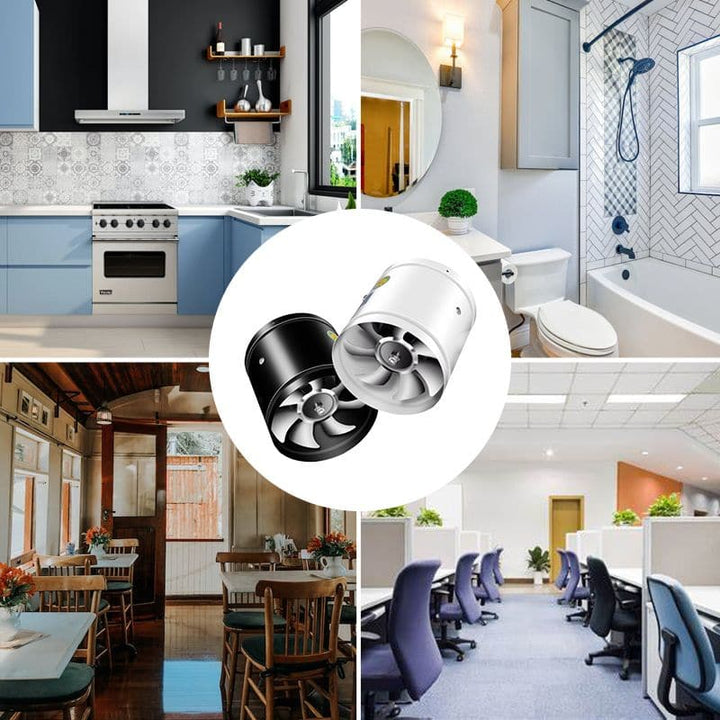 Robuster Abluftventilator mit hochwertigem Metallgehäuse. Effiziente Belüftung, langlebig & leise.