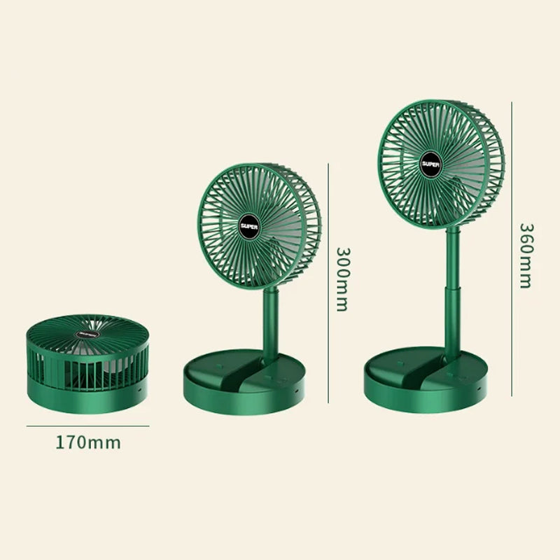 Energieeffizienter, leiser USB-Schreibtischventilator, klappbar. Perfekt für konzentriertes Arbeiten im Büro.