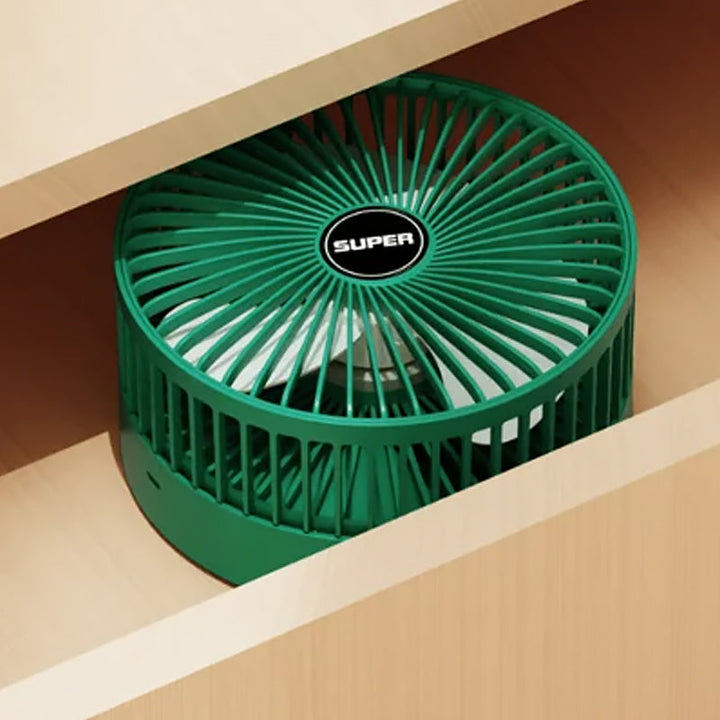 Kompakter, leiser USB-Tischventilator, klappbar. Perfekte Kühlung für Homeoffice, Reisen oder Outdoor.