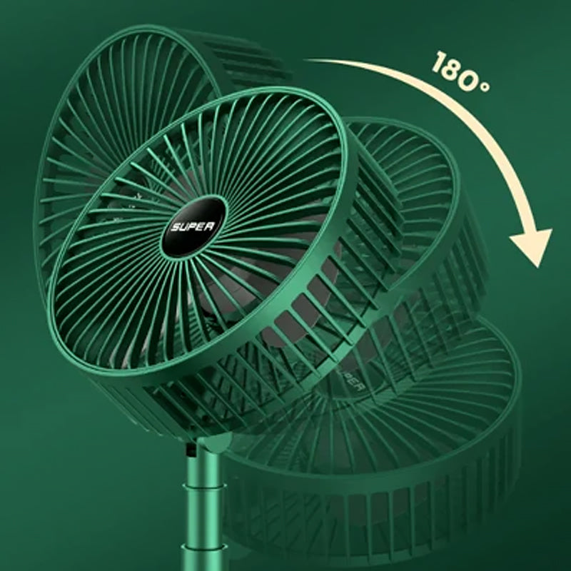 Moderner, leiser Schreibtischventilator, USB-betrieben, zusammenklappbar. Optimale persönliche Kühlung.