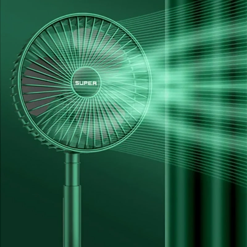 Schicker, klappbarer USB-Ventilator für den Schreibtisch, liefert leise Erfrischung im Büro und Zuhause.