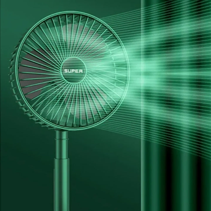 Schicker, klappbarer USB-Ventilator für den Schreibtisch, liefert leise Erfrischung im Büro und Zuhause.