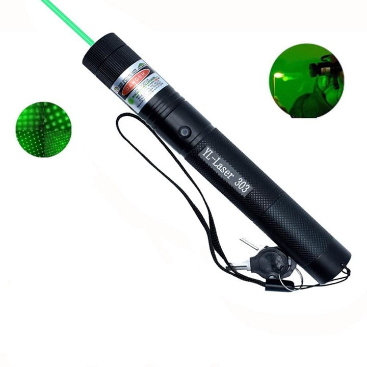 Professioneller Laserzeiger für geschäftliche Präsentationen und Vorträge. Starker grüner & roter Strahl.