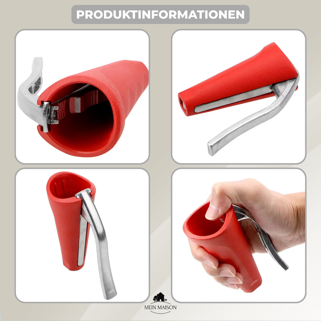Nussknacker für Walnüsse und Haselnüsse, gefertigt aus langlebiger Aluminiumlegierung.