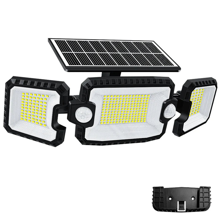 Solarleuchte mit Bewegungsmelder beleuchtet Gartenweg; sichere & helle Außenbeleuchtung für Ihr Zuhause.