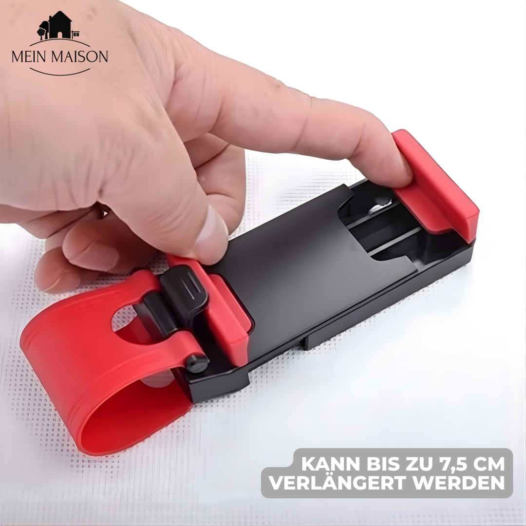 Praktische Handyhalterung fürs Lenkrad für Navigation & Anrufe. Mobiltelefon immer im Blick, sicher fahren.