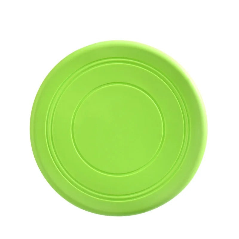 Hochwertige, farbige Silikon-Hundefrisbee, perfektes Outdoor-Hundespielzeug für aktive Vierbeiner.