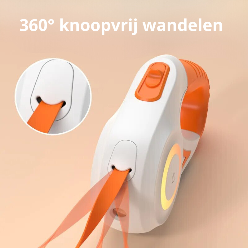 LED-Hundeleine, leuchtend, für maximale Sicherheit im Dunkeln. Inklusive praktischer Taschenlampe.