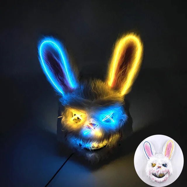 Stylische LED-Purge-Maske, die im Dunkeln leuchtet; ein Muss für Halloween, Festivals und Kostümpartys.