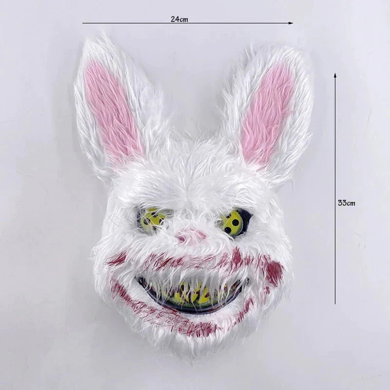 Unisex LED-Maske in blau und rot leuchtend, ein cooles Party-Accessoire für Halloween und Festivals.
