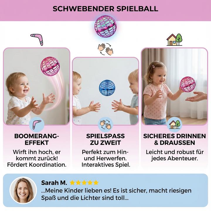 Unisex Schwebeball, leuchtend mit LED Lichtern, elektrisches Spielzeug für grenzenlosen Flugspaß.