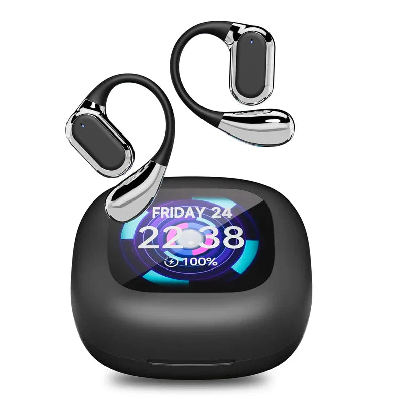 Lexora Echtzeit-Übersetzer-Ohrhörer mit LCD-Touchdisplay. Drahtlose Kommunikationshilfe für Reisen & Business.