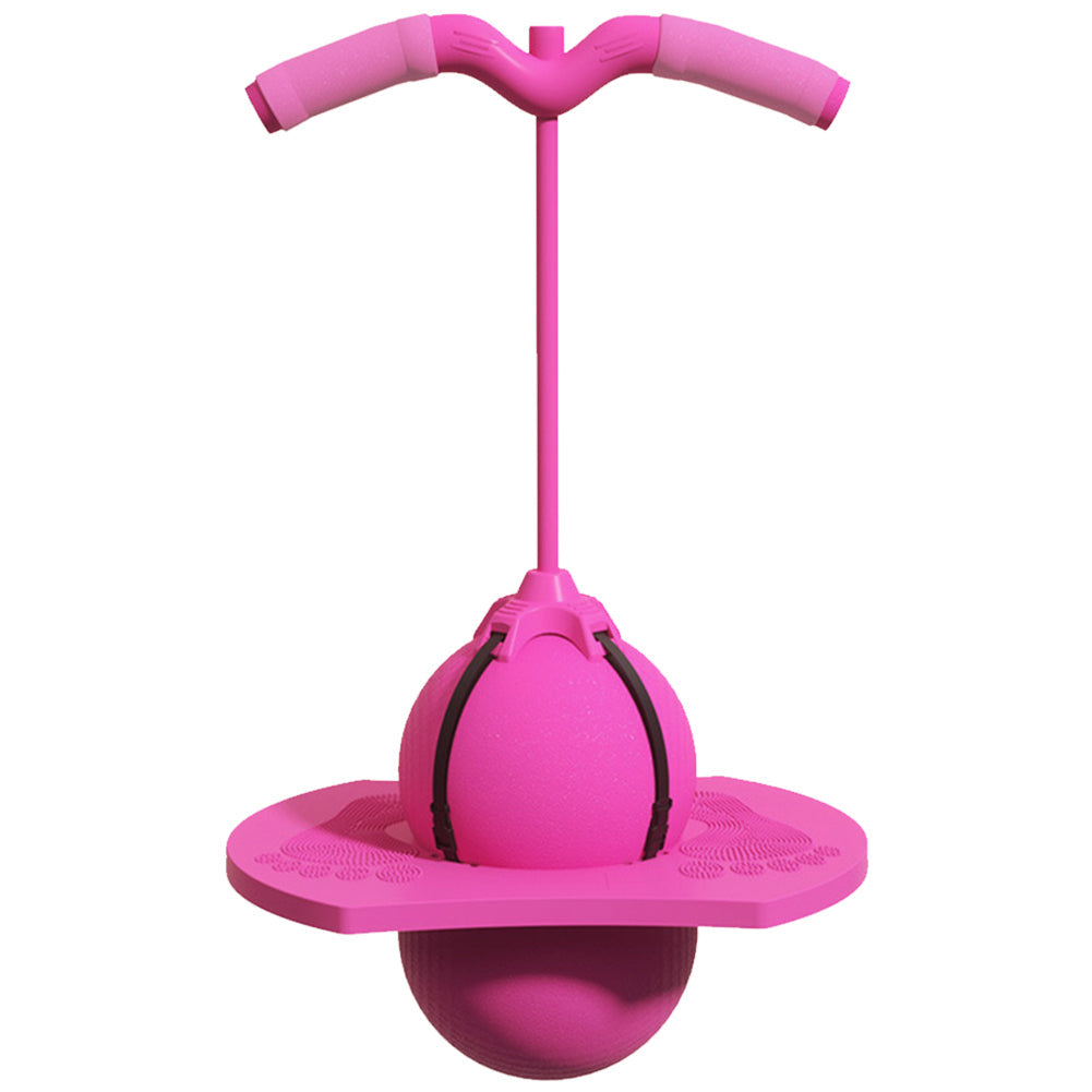 Vielseitiger Hüpfstock für Kinder in Blau, Lila, Rosa. Robustes Outdoor-Spielzeug für Spaß und Bewegung.