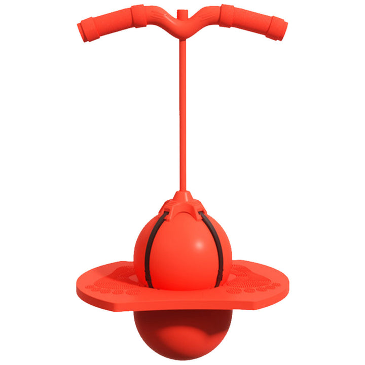 Blauer Kinder-Hüpfstock für Outdoor-Spiel. Fördert spielerisch Gleichgewicht und Koordination bei Kindern.