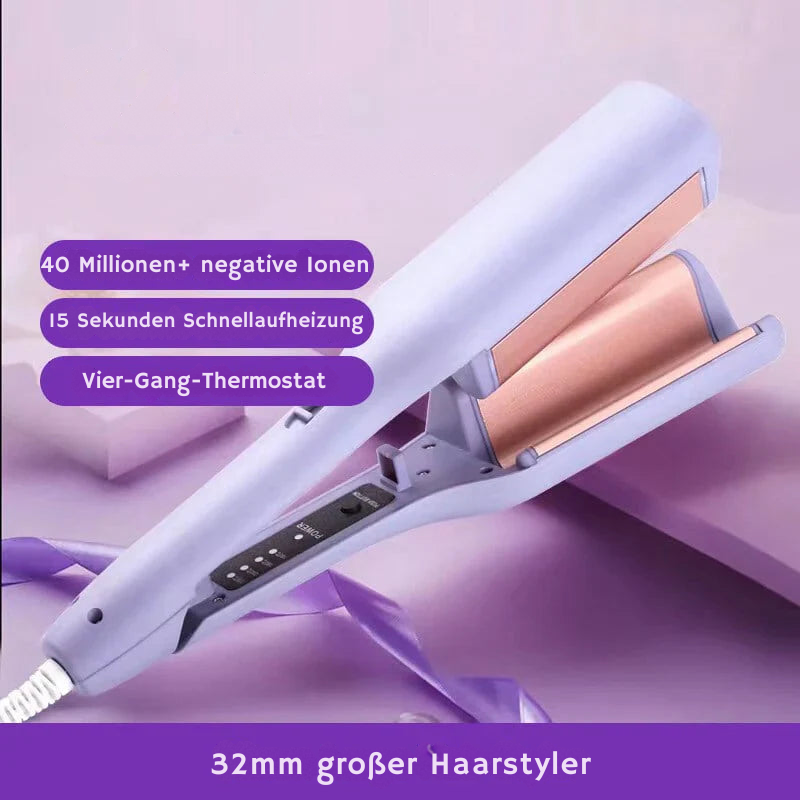 Schnellheizende Lockenwickler (lila/rosa) mit Verbrennungsschutz für effizientes, sicheres Haarstyling.