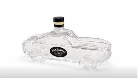 Markante Bronco Whiskykaraffe in limitierter Edition, edle Glasflasche für Spirituosen und begehrtes Sammlerstück.