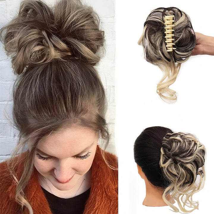 Haarteil lockiges Haar, für voluminöse Hochsteckfrisuren & unkompliziertes Styling.
