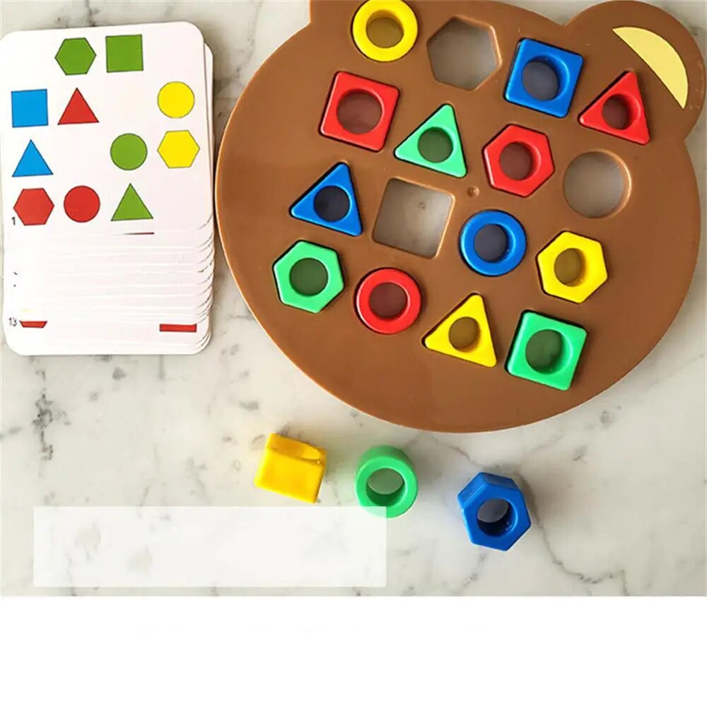 Farbenfrohes Kinder Logikwürfel Puzzle, ideales Denkspiel zur Förderung der Gehirnleistung & Logik.