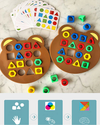 Herausforderndes Logikwürfel Puzzle. Gehirntraining Denkspiel zur Steigerung der kognitiven Fähigkeiten bei Kindern.
