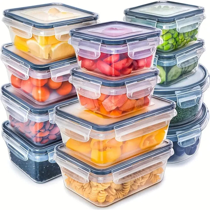 Luftdichtes Lebensmittelbehälter-Set für frische Lebensmittel. BPA-freie Vorratsdosen stapelbar für Ihre Küchenorganisation.