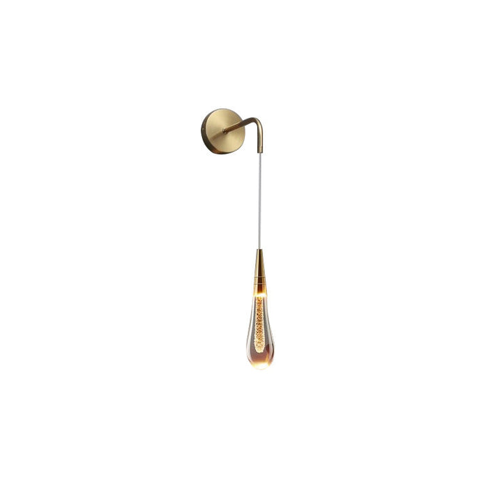 Elegante Teardrop Design LED Wandleuchte für luxuriöse Wohnzimmer und Schlafzimmer; dimmbar.