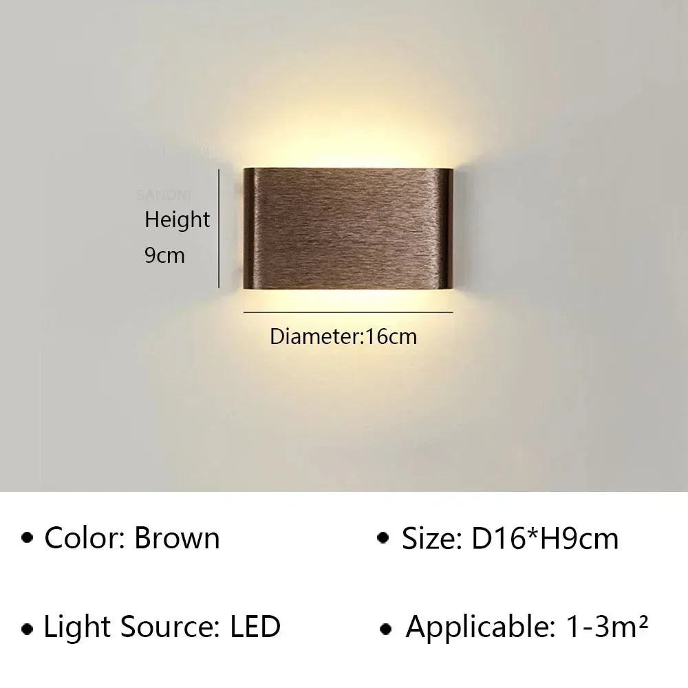 Elegante LumiEra LED-Wandleuchte in minimalistischem Design. Perfekte Akzentbeleuchtung für Bad & Flur.