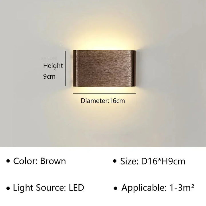 Elegante LumiEra LED-Wandleuchte in minimalistischem Design. Perfekte Akzentbeleuchtung für Bad & Flur.