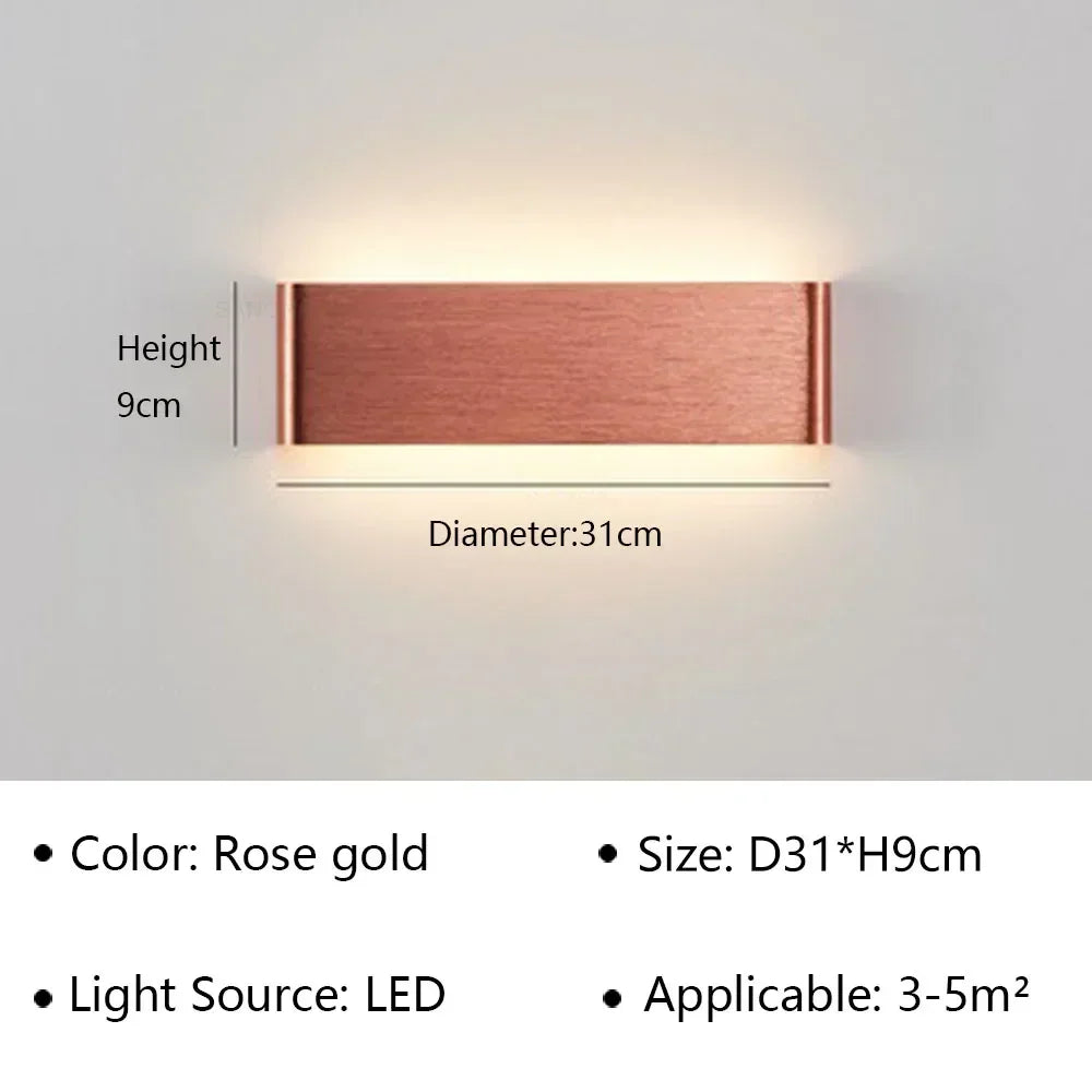 Integrierte LED-Beleuchtung der LumiEra Wandleuchte. Moderne Lampe für Flur & Wohnzimmer. Ambiente-Licht.