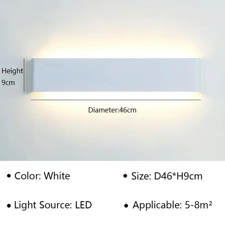 Praktische LumiEra LED-Wandleuchte. Stilvolle Innenbeleuchtung für moderne Räume. Energieeffiziente Lösung.