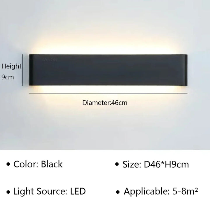 Detailansicht der LumiEra LED-Wandleuchte. Hochwertige Materialien, modernes Design. Akzentbeleuchtung.
