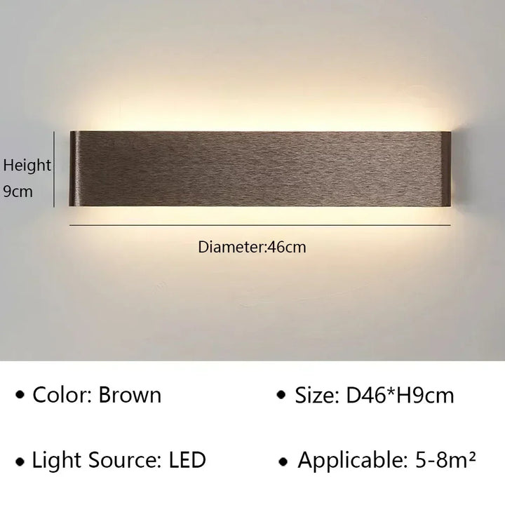 Gleichmässige Lichtverteilung der LumiEra LED-Wandleuchte. Schafft gemütliches Ambiente. Minimalistisch & modern.