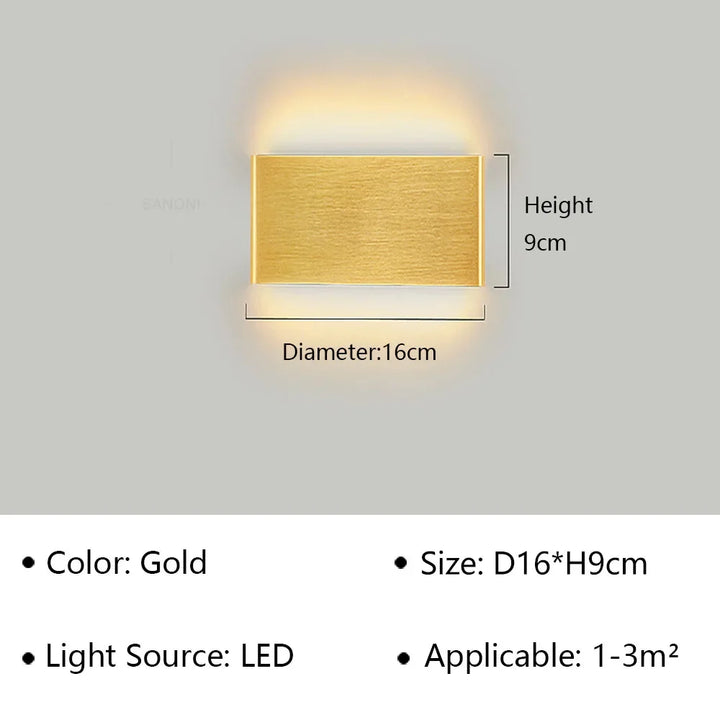 LumiEra Design-LED-Wandleuchte. Moderne, energieeffiziente Innenbeleuchtung für Wohnzimmer, Flur, Schlafzimmer.