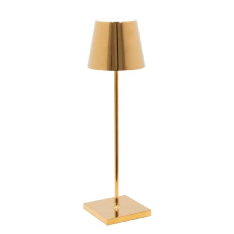 Elegante LumiFlex LED-Schreibtischlampe, kabellos, dimmbar, mit Touch-Funktion für flexibles Arbeiten.