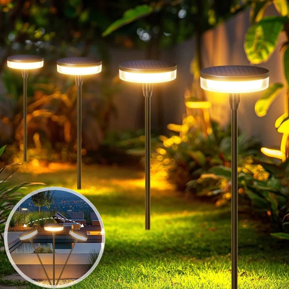 Robuste LUMIGARD Gartenlampe für Bodenmontage, ideal als Wegbeleuchtung & Hofbeleuchtung, wasserfest.